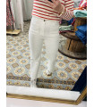 Jeans wide Blanc